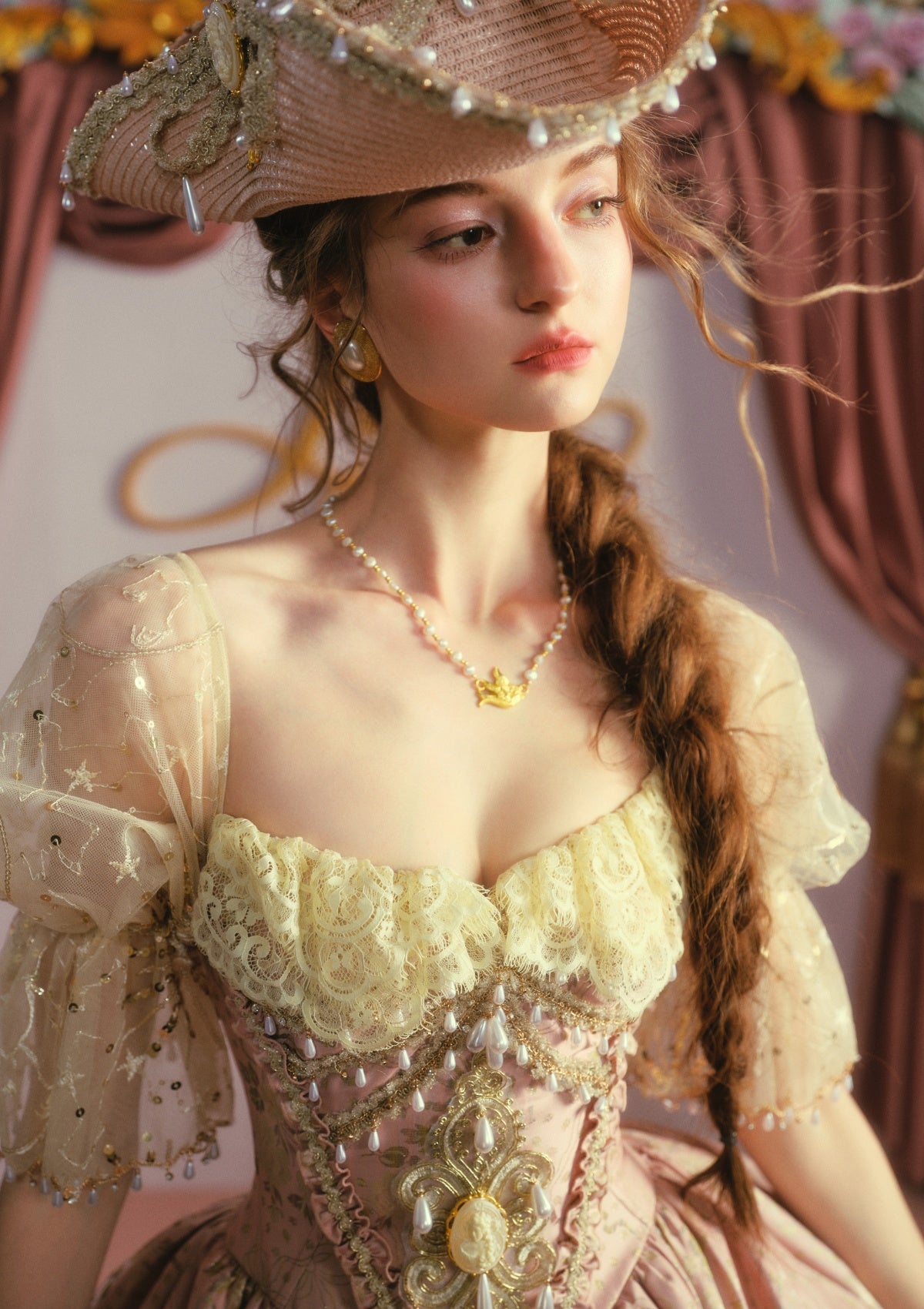 Blush-Gold Era: Crowning Glory Gown