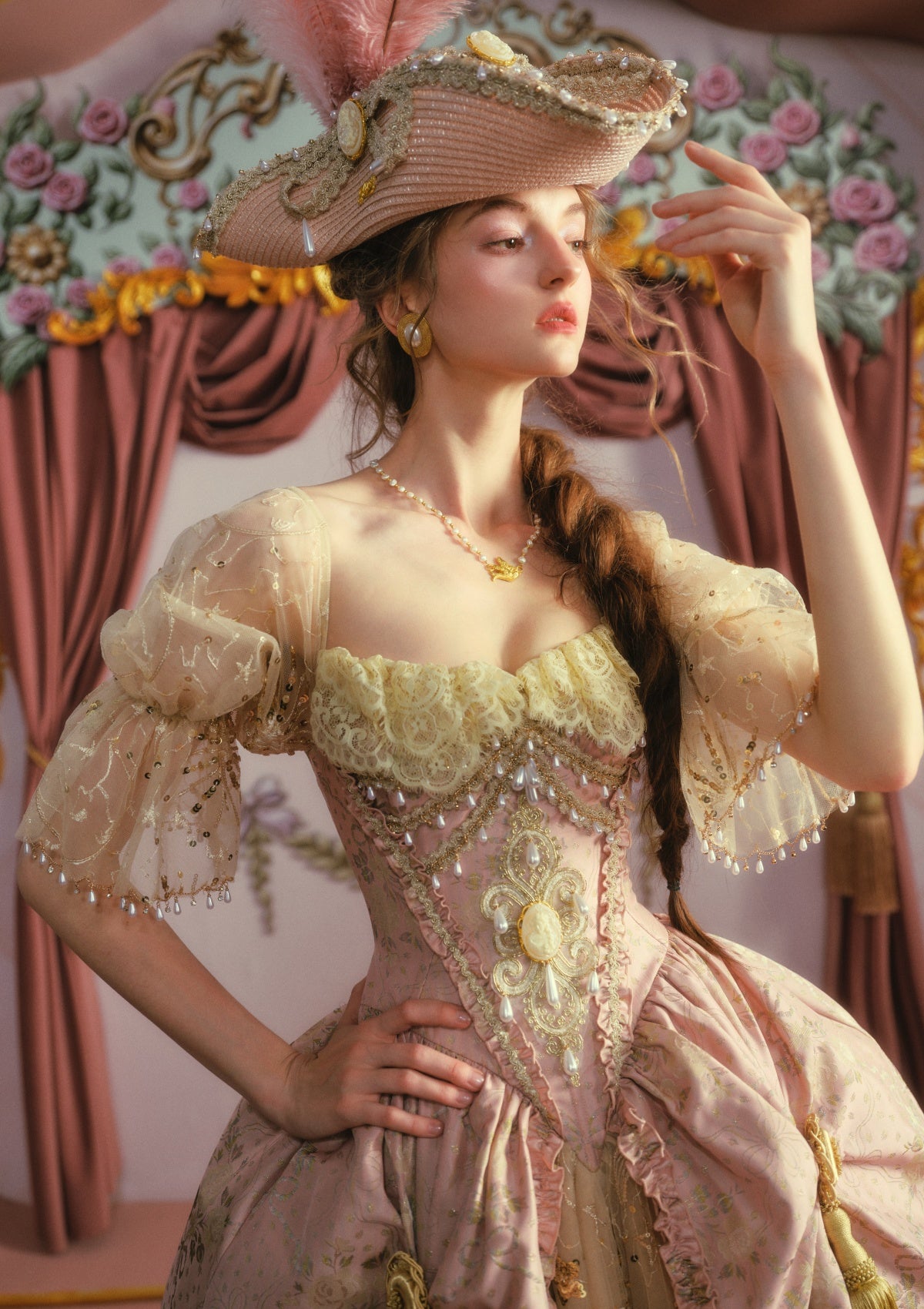 Blush-Gold Era: Crowning Glory Gown