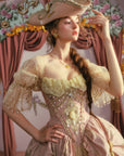 Blush-Gold Era: Crowning Glory Gown
