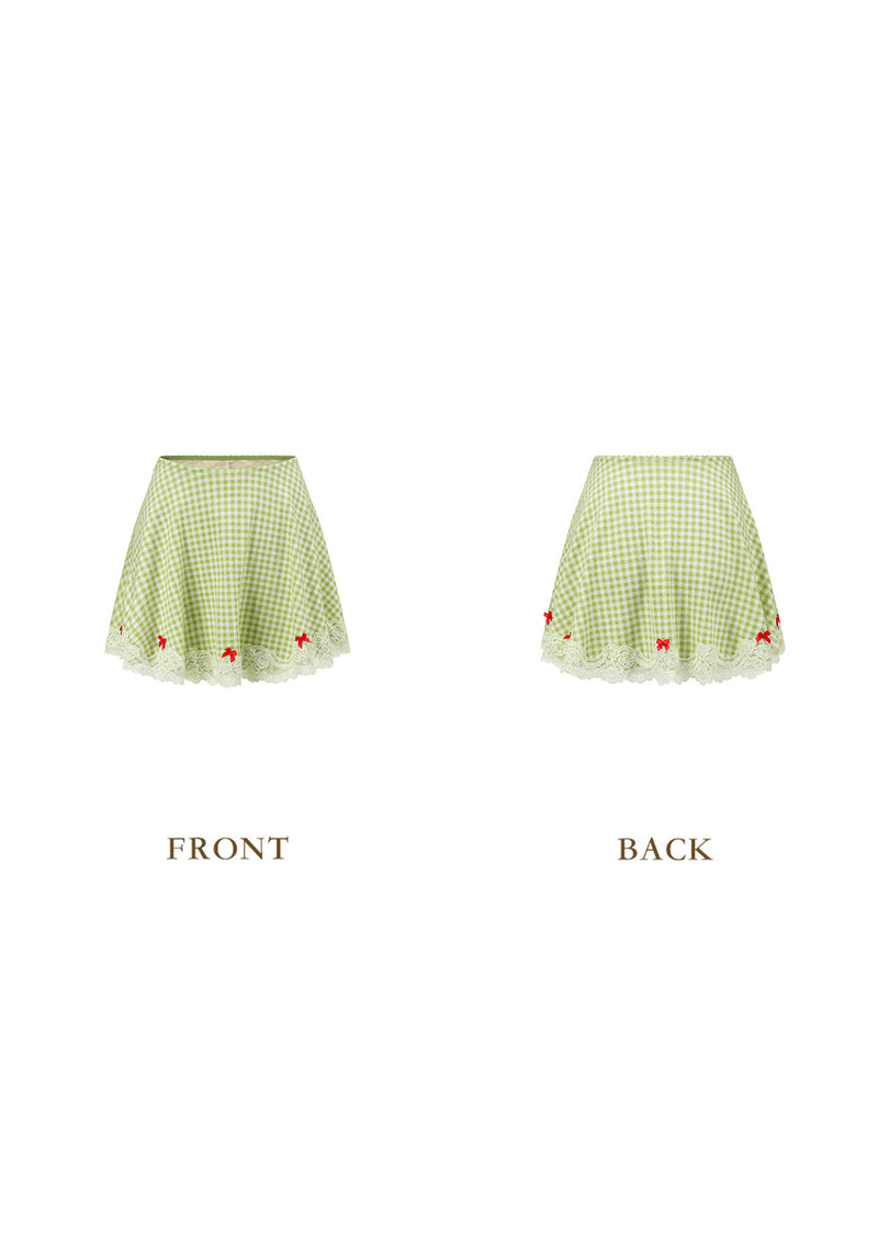 Matcha Cranberry Skirt