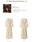 Lacemade "White Horse Princess" Dress - Front and Back View with Model Info