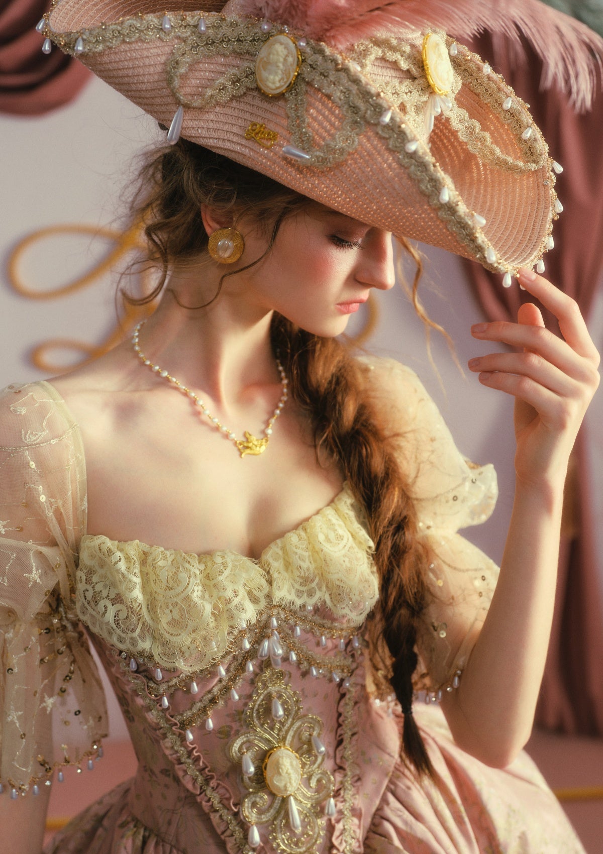 Blush-Gold Era: Crowning Glory Gown