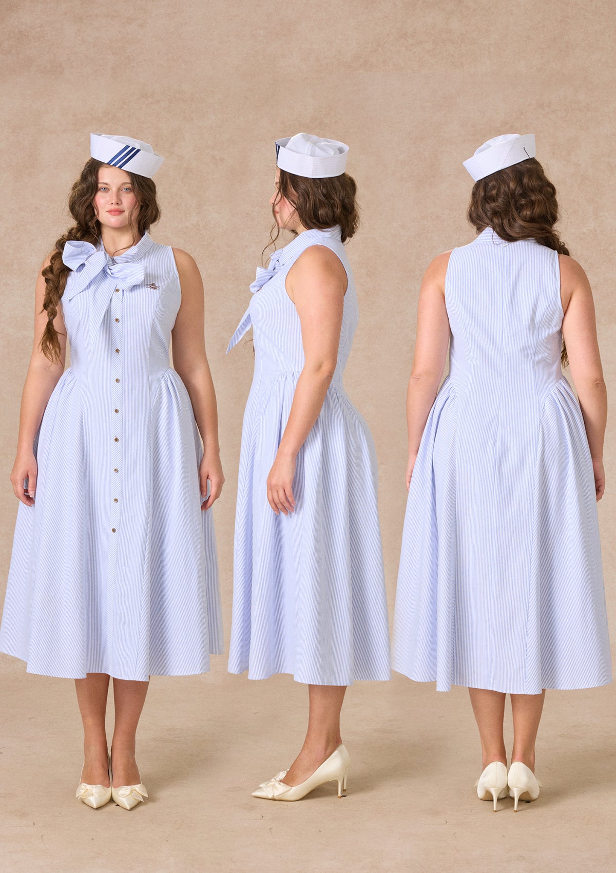 Curve&amp;Plus Nautical Lover Dress