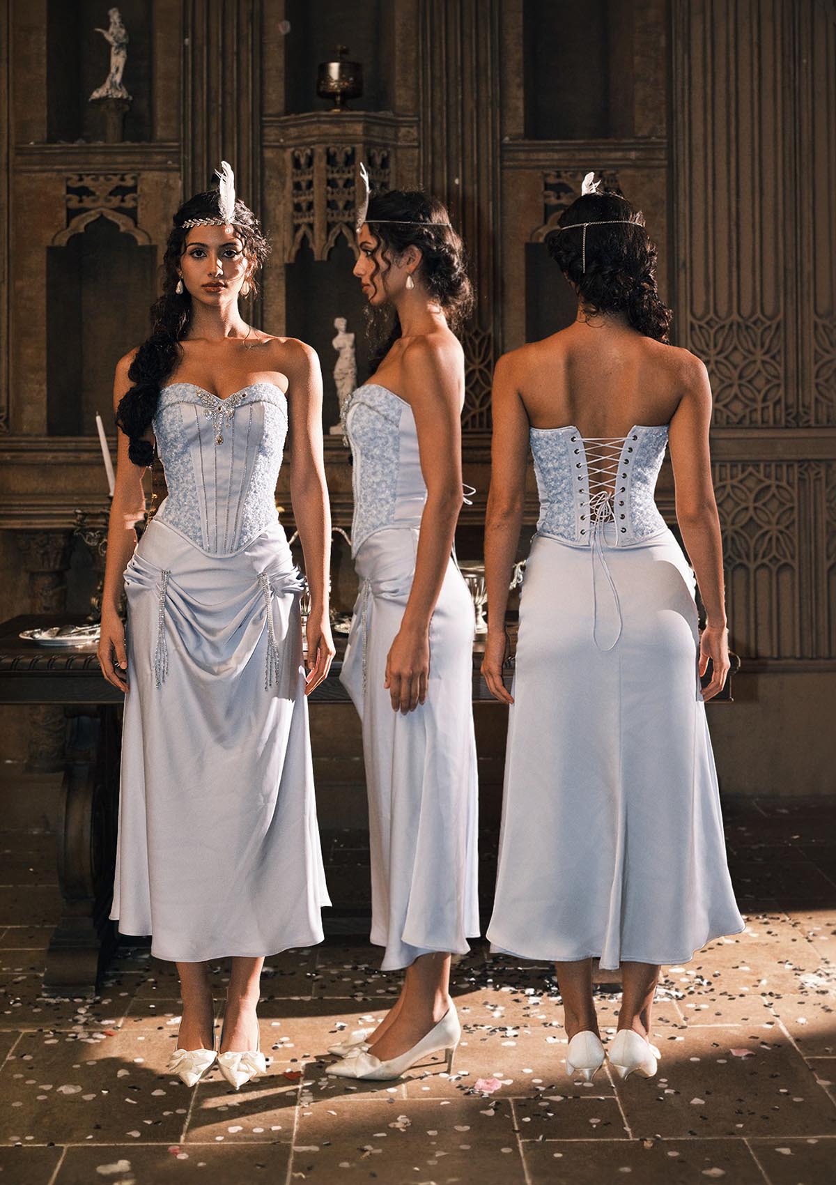 Moonlit Coral Corset