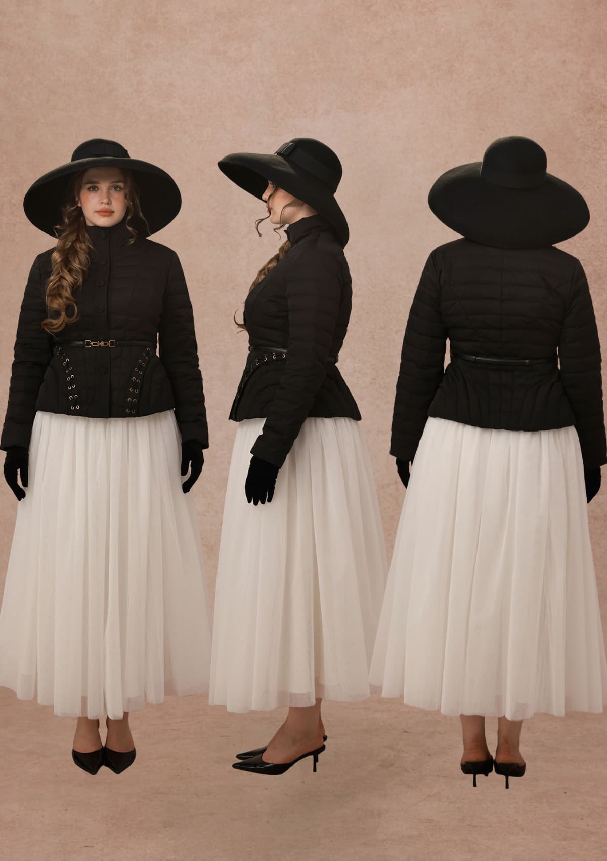 Curve&amp;Plus New Look Down Jacket black