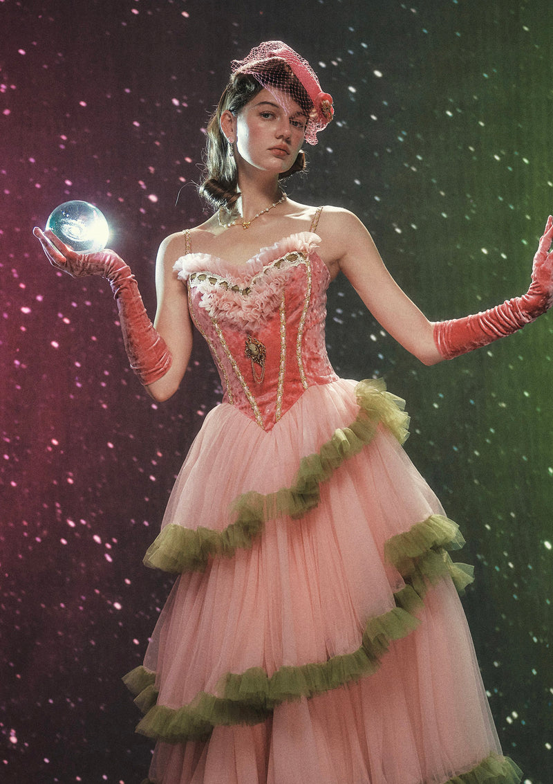 Pink Tulle Prom Dress | Glinda Tulle Corset - LaceMade Pre-order / XS Pink Tulle Prom Dress | Glinda Tulle Corset - LaceMade Pre-order / XS