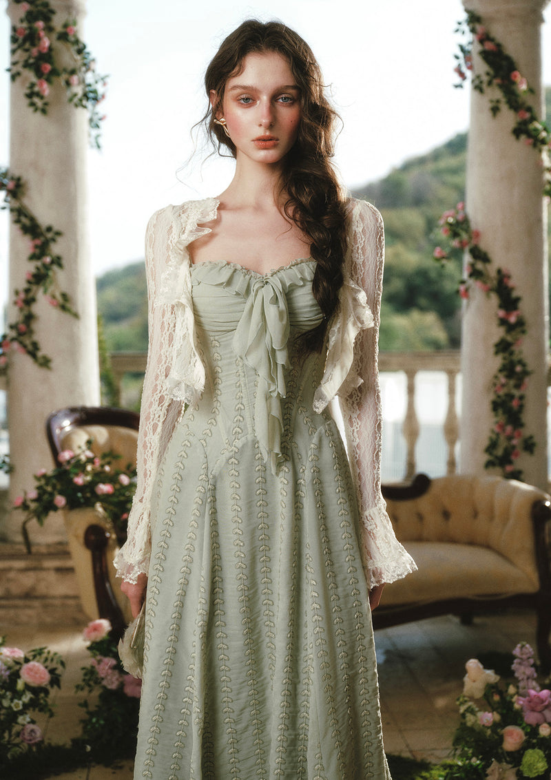 Green Bud Fairy Corset Dress In Stock / S
