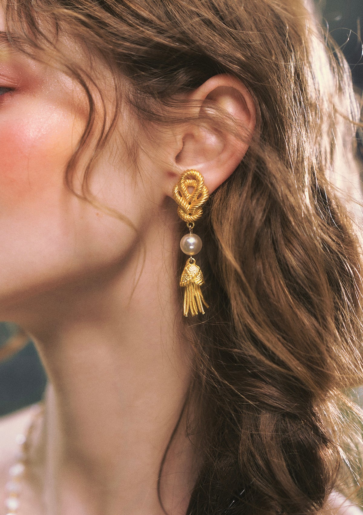 Candlelight Golden Butterfly Earring