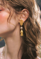 Candlelight Golden Butterfly Earring