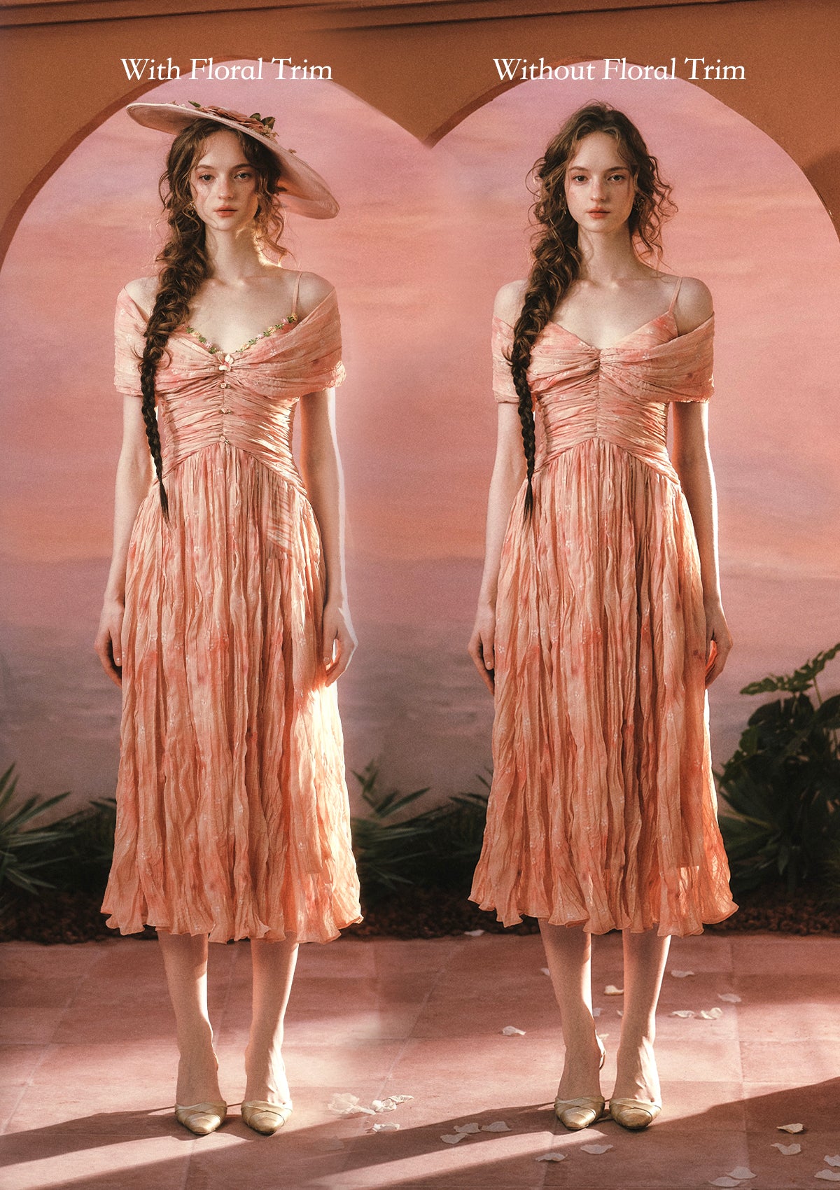 Sunset Flower Field Dress – LaceMade