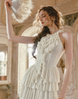 Gilded Feather Fan Corset Dress