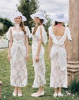 White Begonia Corset Dress
