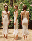 Petite Vase Knit Dress – Blush
