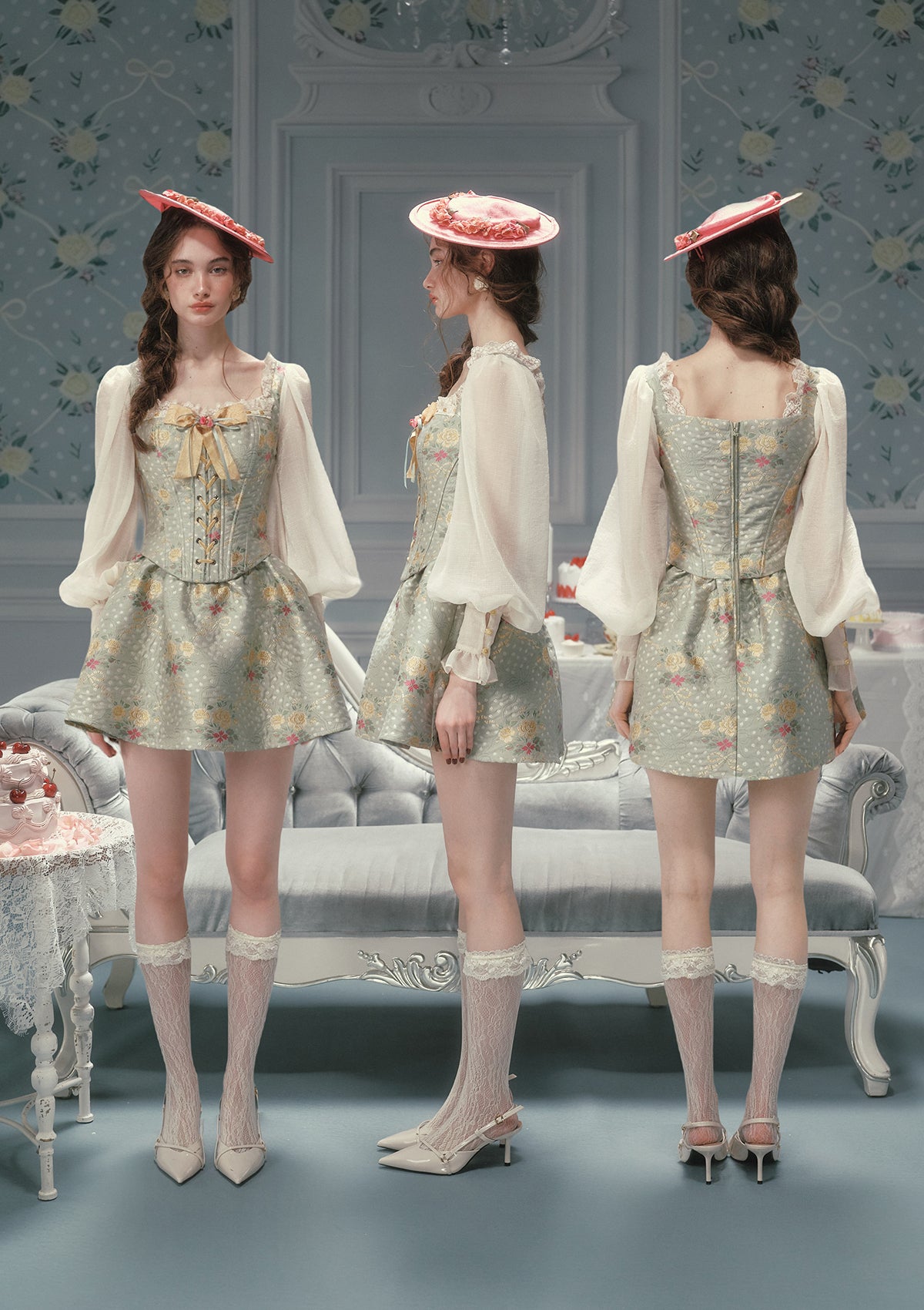 Mary's Garden Poem Corset Dress