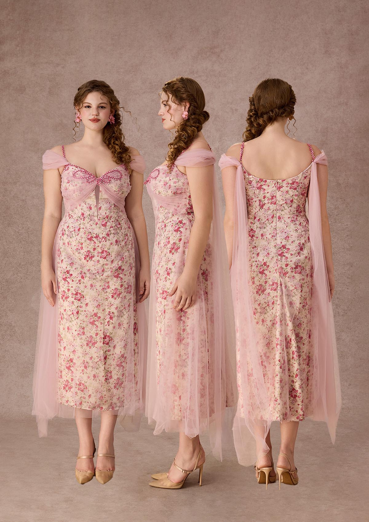 Curve&Plus Floral Disc Fairy Corset Dress
