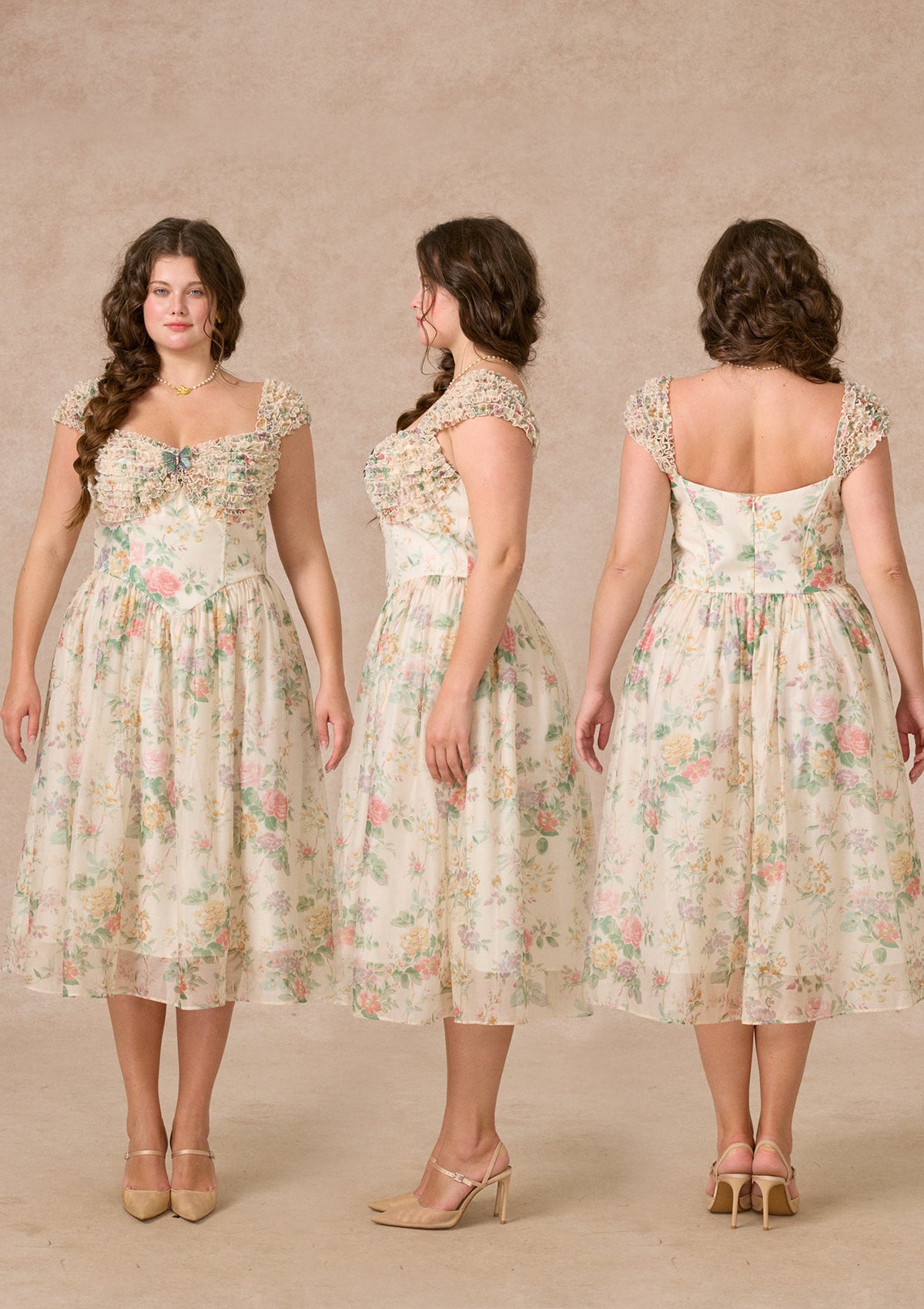 Curve&Plus Butterfly Chronicle Dress