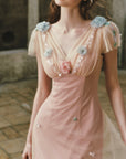 Wind Perched Rose Quartz Dress