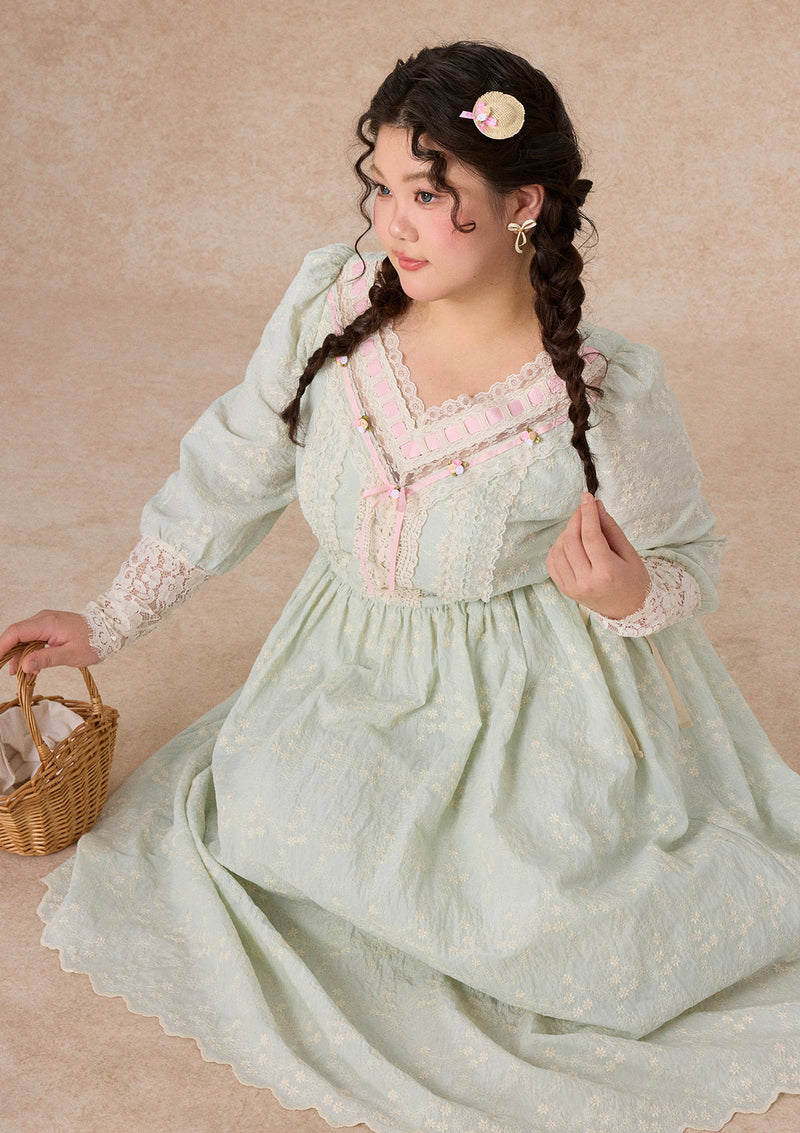 Curve&Plus Outing Straw Hat Dress