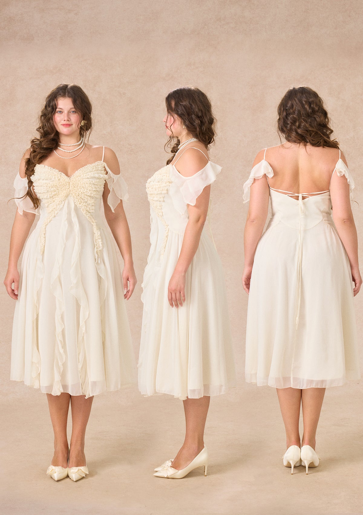 Curve&amp;Plus West Cold Butterfly Dress