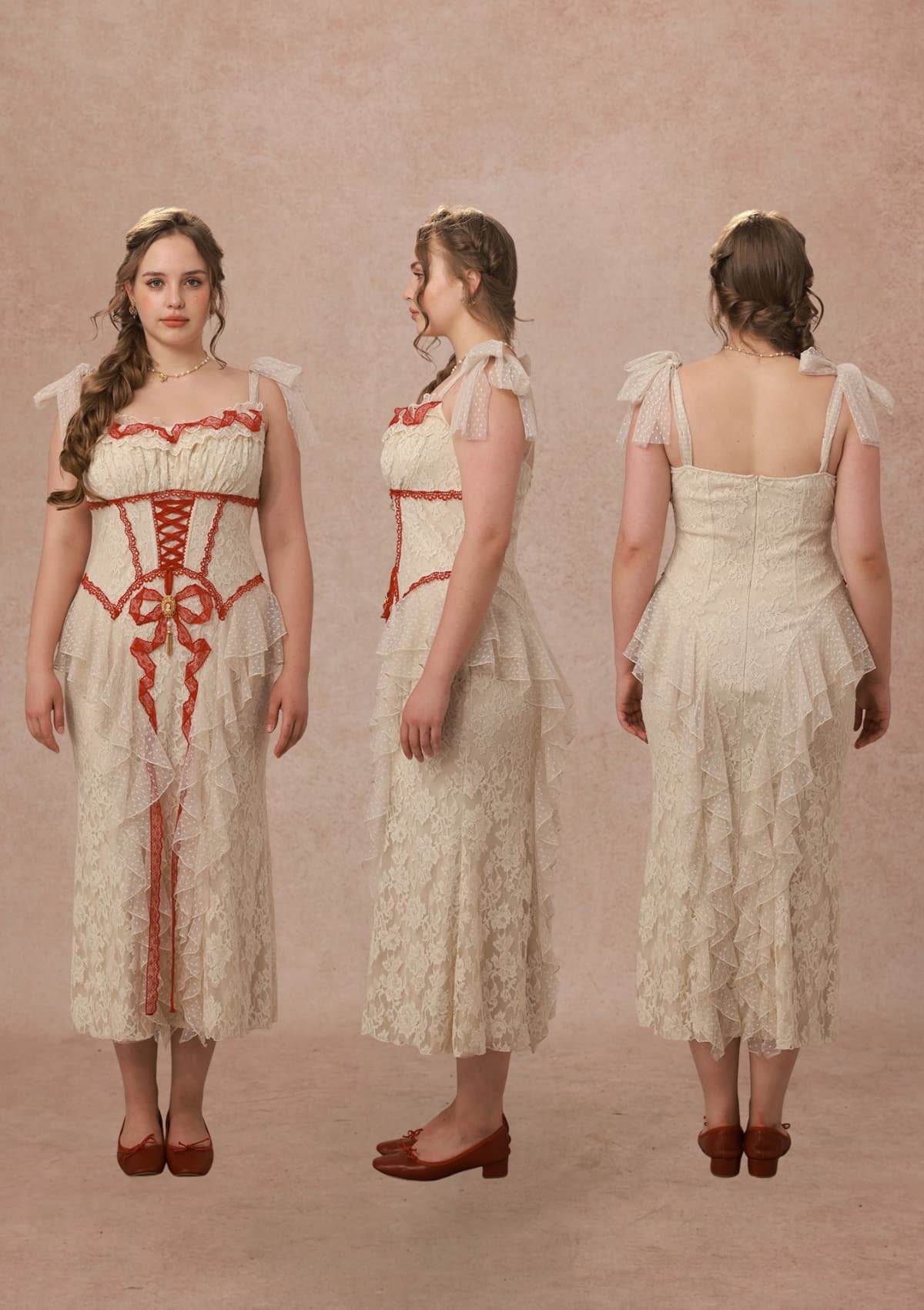 Curve&amp;Plus Poem of Bygone Days Maxi Dress