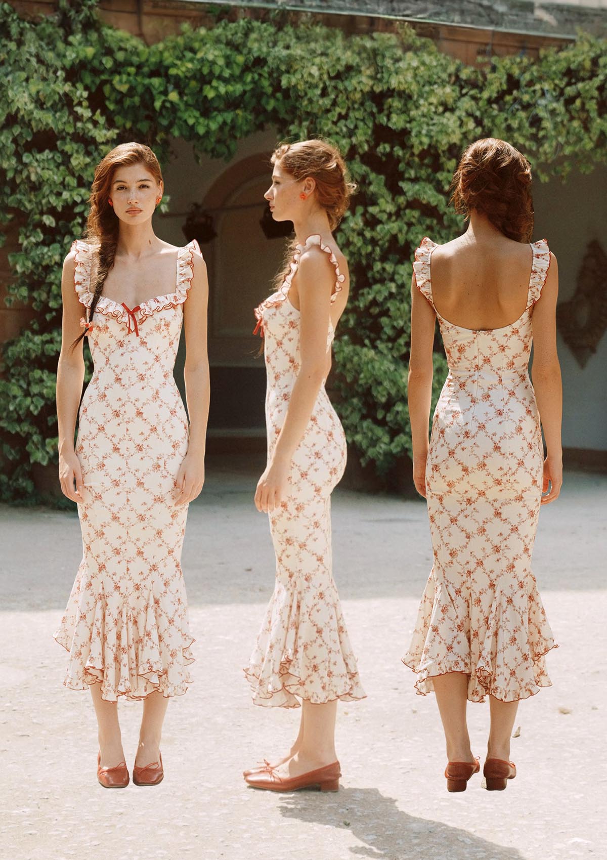 Petite Vase Knit Dress – Pomegranate