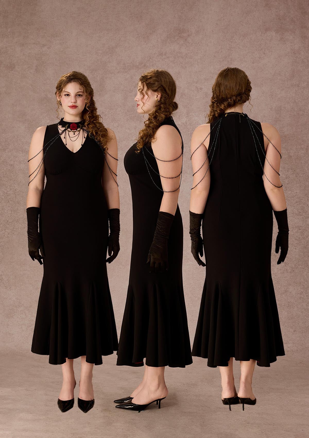 Curve&Plus Crimson Temptation Dress
