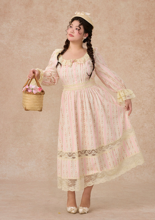 Curve&Plus Honey Flower Notes Dress