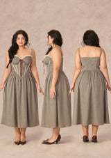 Curve&Plus Bear Date Dress（Long)