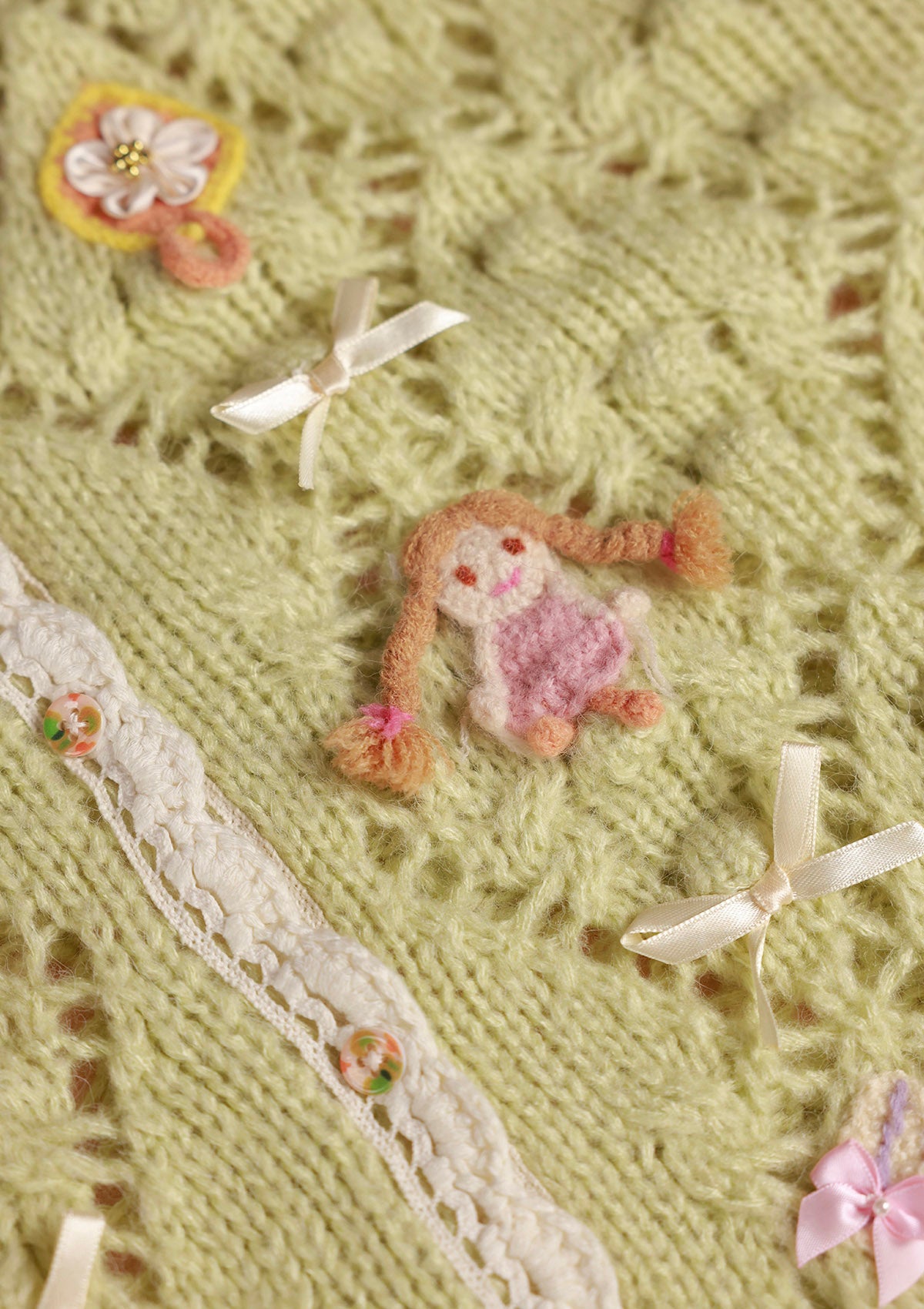 Curve&Plus Perfume Dollhouse Knit Cardigan