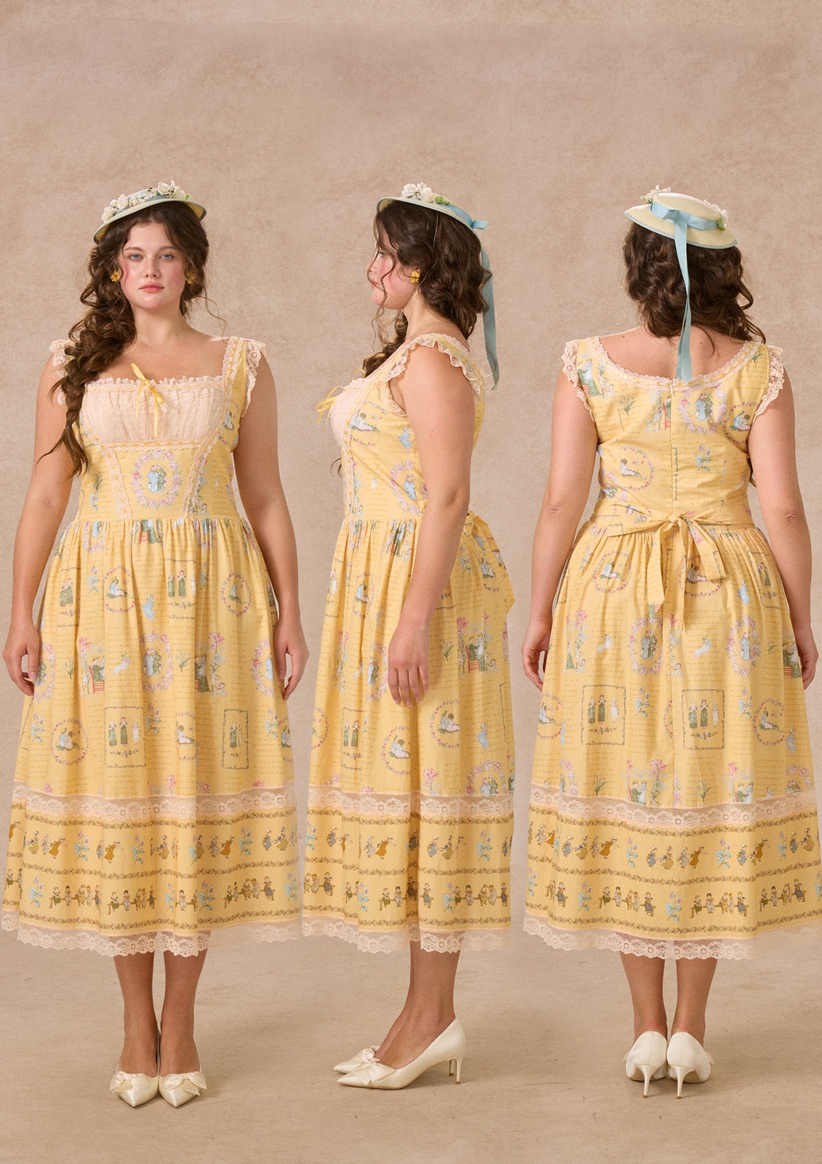 Curve&Plus Honey-Gathering Girl Dress