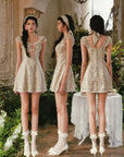 Meadow Vine Corset Dress (Short)