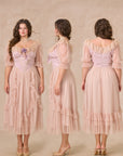 Curve&Plus Violet Mandarin Duck Princess Dress