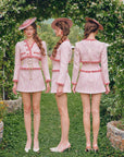 Rose Afternoon Tea Tweed Skirt