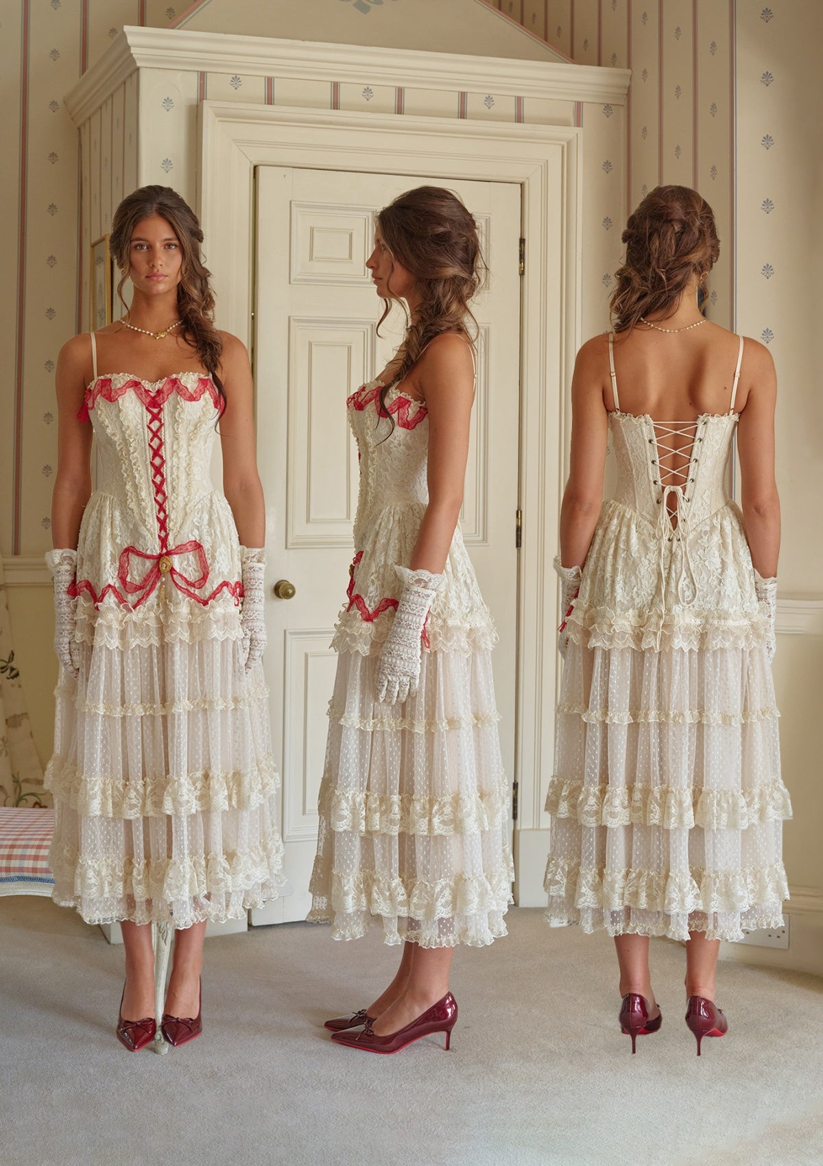 Poem of Bygone Days Puffy Mini Dress