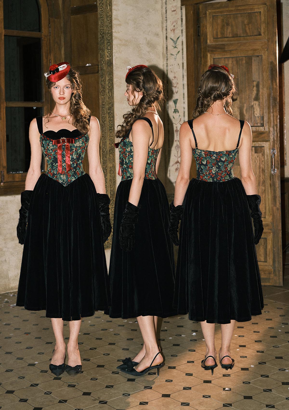 Smoked Berries Corset Dress
