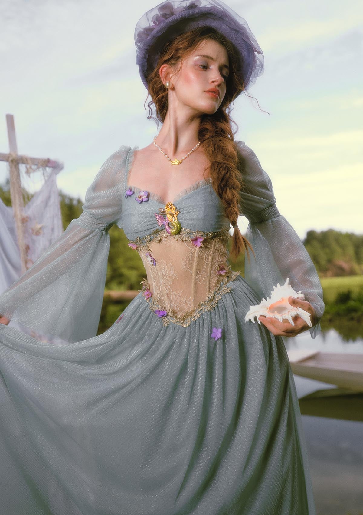 Turquoise Siren Corset Dress