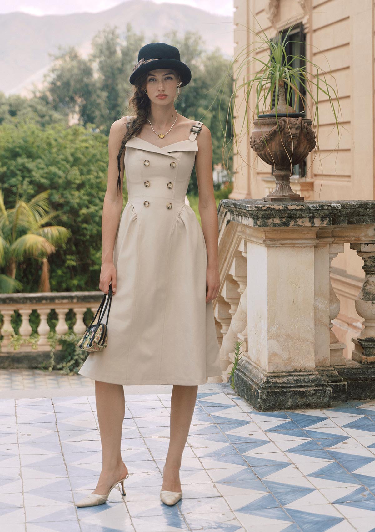 Cream Tea Trench Dress