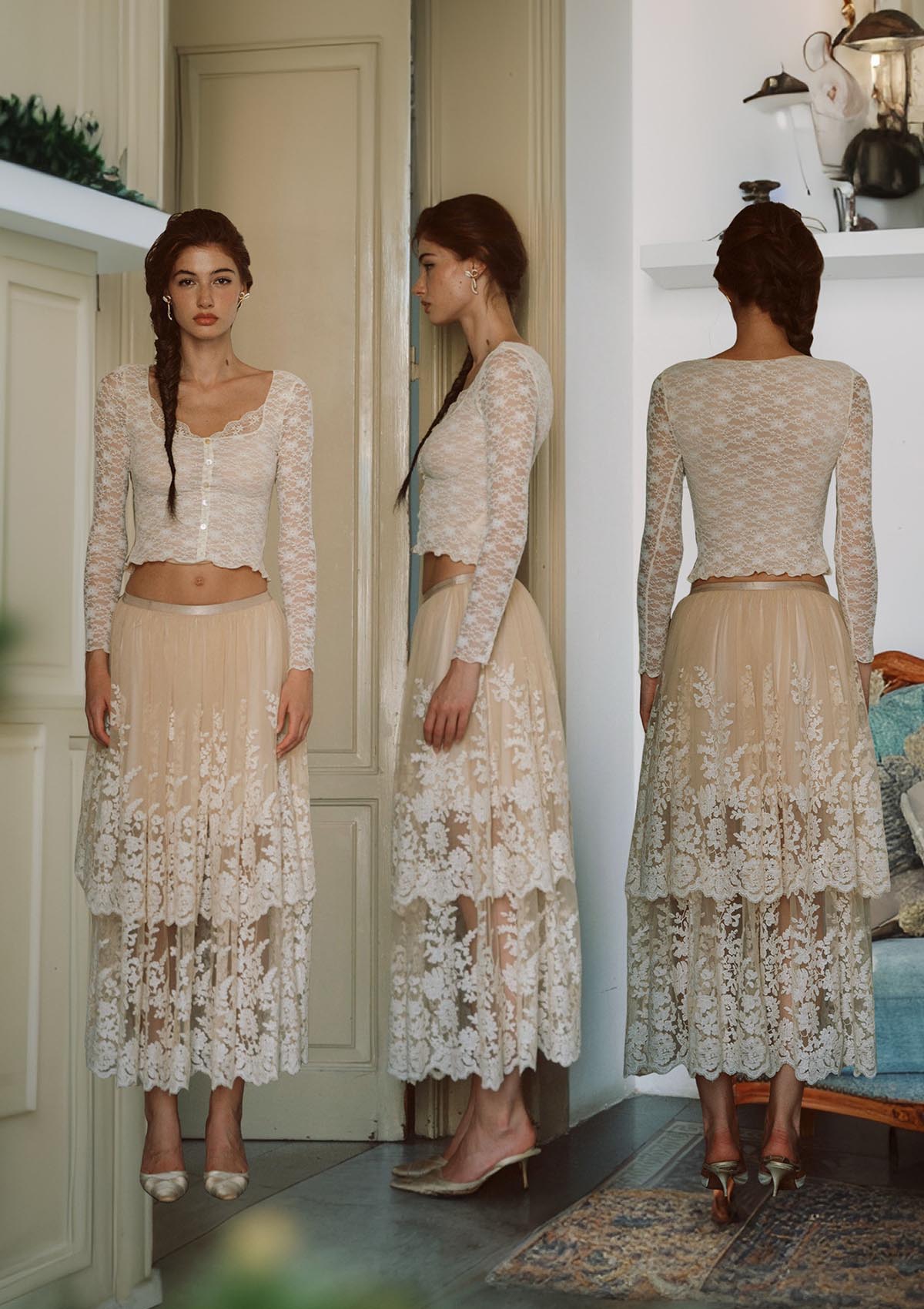 Carbonie Lace Top