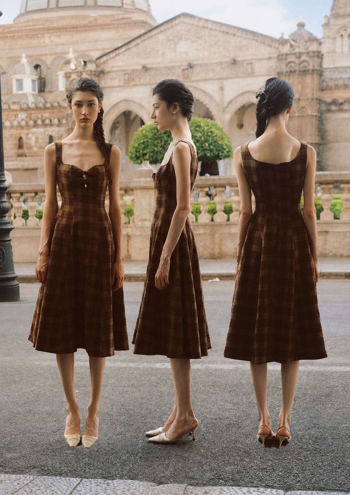 Tartan Majesty Maxi Dress