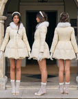 Powder Snow Rose Puffy Down Jacket  (Goose Yellow)