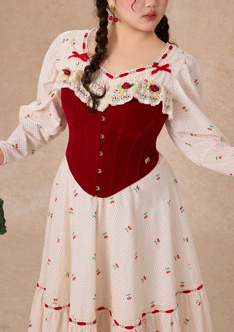 Curve & Plus Cherry Bite Corset