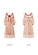 Red Apple Wreath Cottage Dress