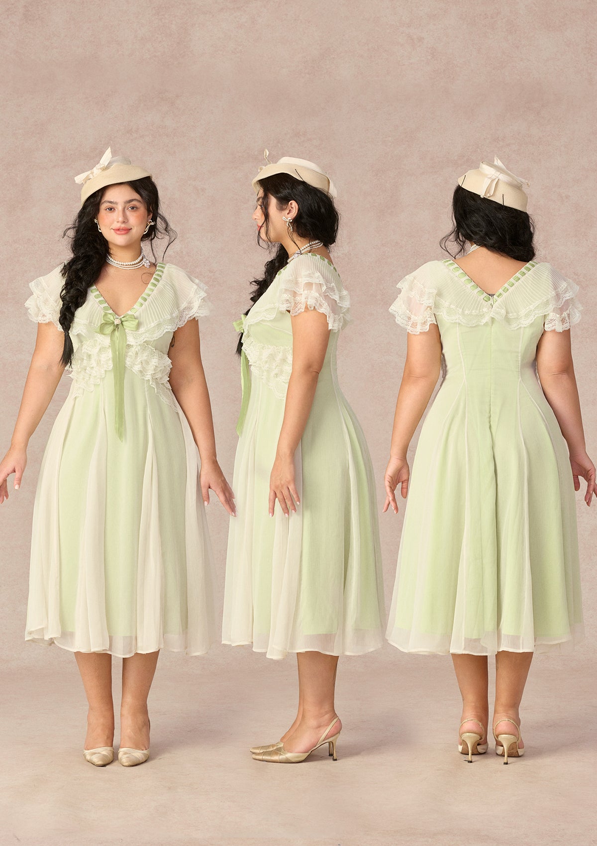 Curve&Plus Spring Outing Dress