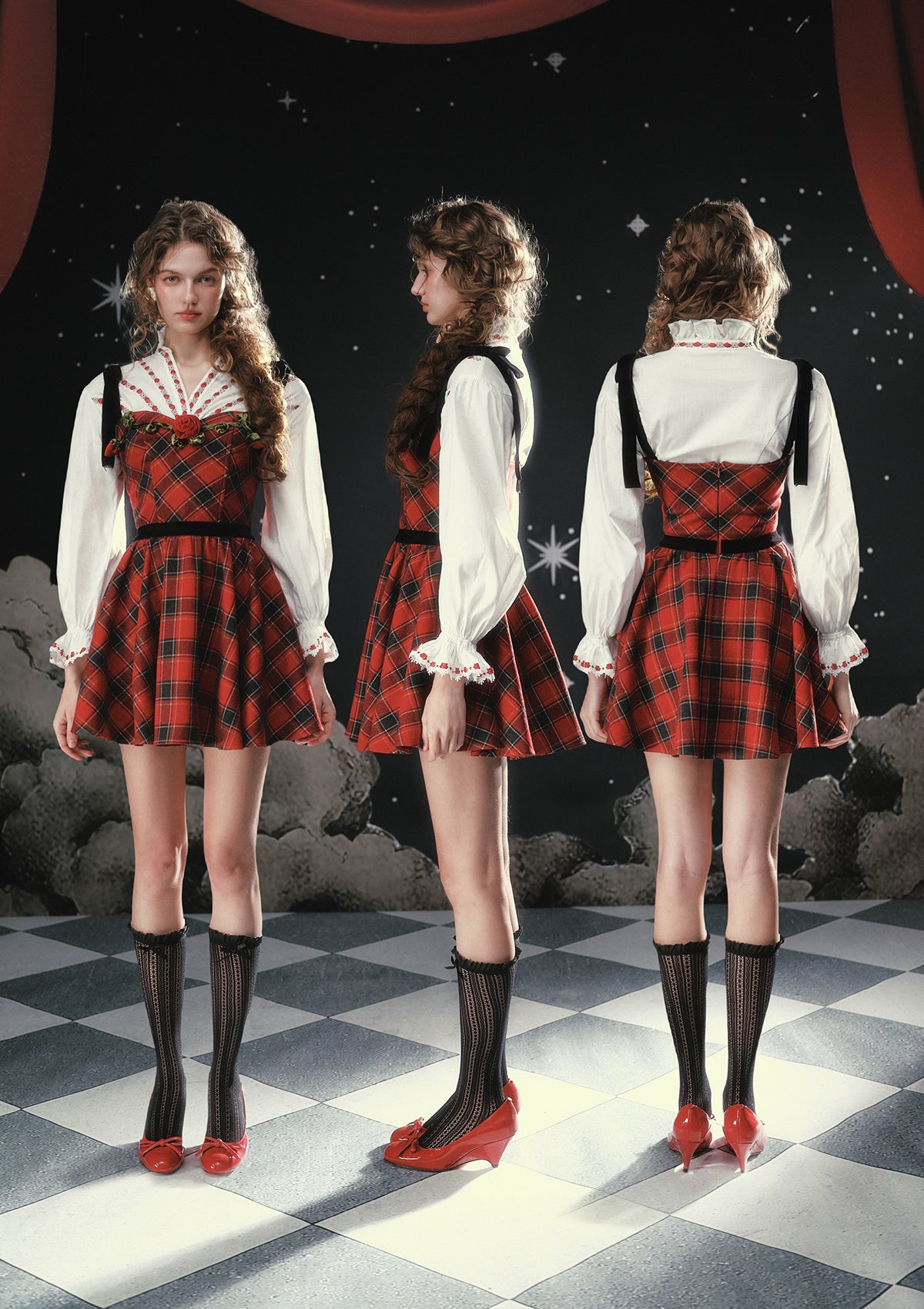 Rose Canelé Korsettkleid