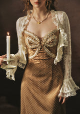 Candlelight Golden Butterfly Dress