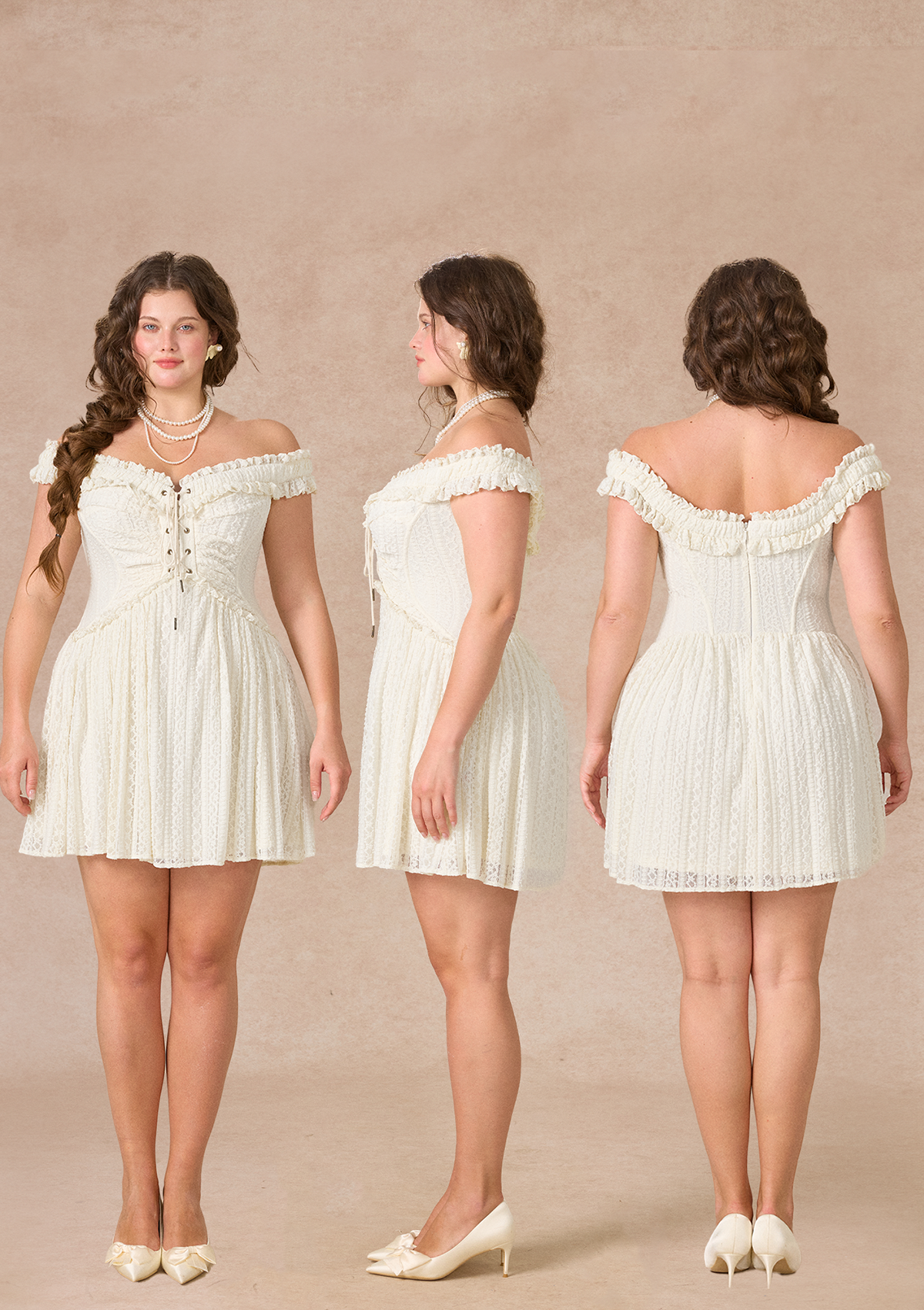 Curve&Plus Twin Butterflies Dress（Short）