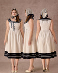 Curve&Plus Sailor Love Letter Dress（Navy）