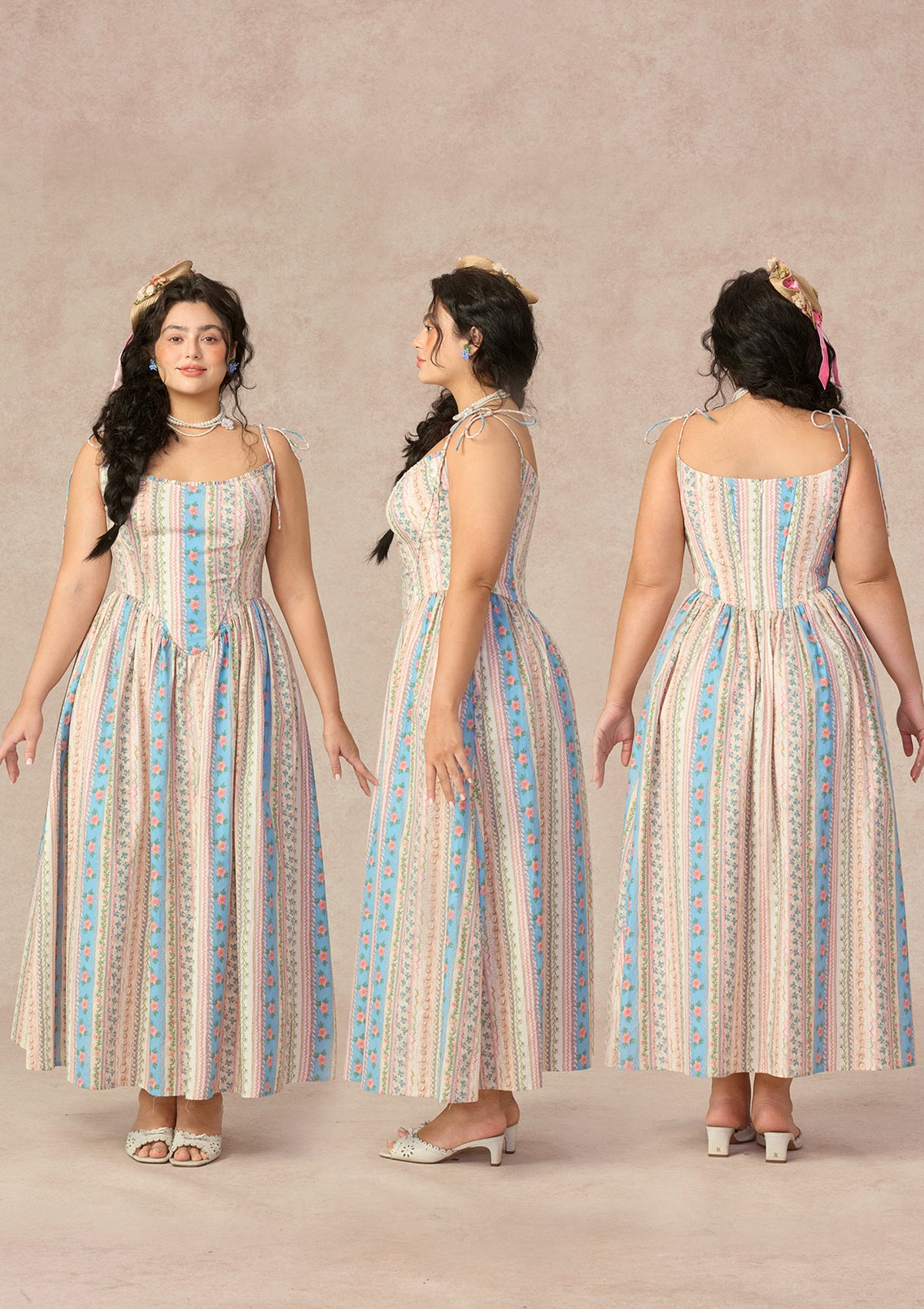 Curve&Plus Rainbow Bridge Dress