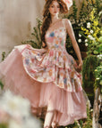 Blazing Cloud Blossom Corset Dress