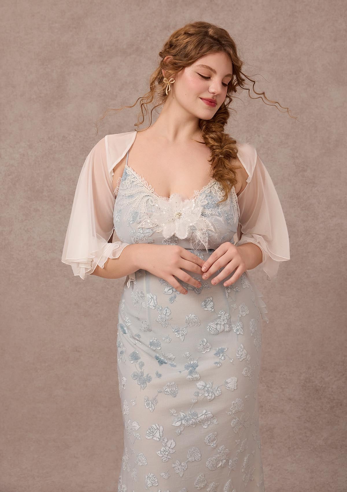 Curve&Plus Swan In The Late Summer Dress
